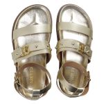 Sandália Papete Feminina Sofia Sola Baixa Dourado