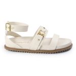 Sandália Papete Feminina Sofia Sola Baixa Off-White