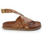 Papete Feminina Alessandra Sola Baixa Caramelo