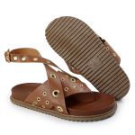 Papete Feminina Alessandra Sola Baixa Caramelo