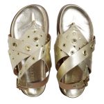 Papete Feminina Alessandra Sola Baixa Dourado