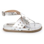 Papete Feminina Alessandra Sola Baixa Prata