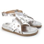 Papete Feminina Alessandra Sola Baixa Prata