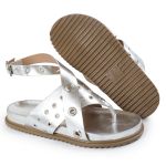 Papete Feminina Alessandra Sola Baixa Prata