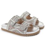 Sandália Feminina com Pedraria e Brilhos Colorido