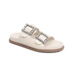 Sandália Papete Bianca com Fivela Off-White