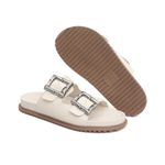 Sandália Papete Bianca com Fivela Off-White