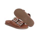 Sandália Papete Bianca com Fivela Caramelo