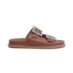 Sandália Papete Bianca com Fivela Caramelo