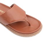 Sandália Feminina Papete de Dedo Fabi Caramelo