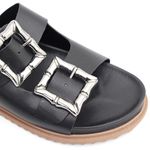 Sandália Papete Bianca com Fivela Preto