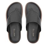 Sandália Feminina Papete de Dedo Fabi Preto