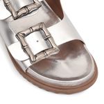 Sandália Papete Bianca com Fivela Prata