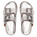 Sandália Papete Bianca com Fivela Prata