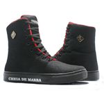 Bota de Treino Cheia de Marra Strike Preto com Vermelho