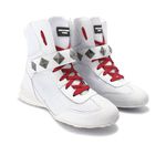 Bota De Treino Cheia De Marra Gym Branco e Vermelho