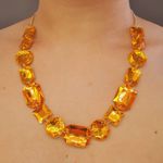 Colar Pedraria Laranja 