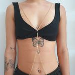 Body Chain Folheado a Ouro 18K Navete 