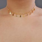 Colar Folheado A Ouro 18K Gotas 