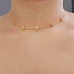 Colar Folheado A Ouro 18K Detalhado