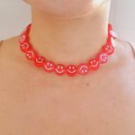 Colar Virgínia Smile Vermelho 