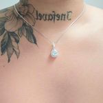 Colar Folheado a Prata 925 Com Zircônia Gota 