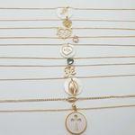 Lote Com 10 Colares Folheados a Ouro 18K Sortidos 