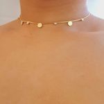 Colar Folheado A Ouro 18K Discos 