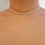 Colar Folheado A Ouro 18K Detalhado