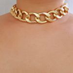 Colar Elos Folheado A Ouro 18K Elegant 