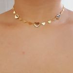 Colar Folheado A Ouro 18K Coração 