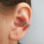 Piercing Fake Com Zircônia (Uma Unidade) Coração Prata 