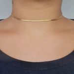 Colar Folheado A Ouro 18K Laminado Liso 