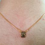 Colar Escapulário Folheado A Ouro 18K Religioso 