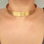 Colar Choker Dourada 