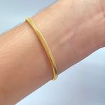 Pulseira Folheada A Ouro 18K Malha