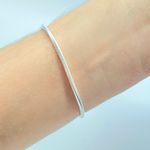 Pulseira Folheada A Prata 925 Cilindral