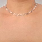 Colar Folheado A Prata 925 Coração 