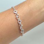 Pulseira Folheada A Prata 925 Aros 