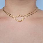 Colar Folheado a Ouro 18K Nó 