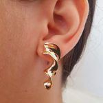 Brinco Espiral Dourado 