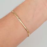 Pulseira Folheada A Ouro 18K Detalhada 