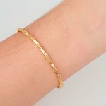 Bracelete Folheado A Ouro 18K Detalhado 