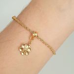 Pulseira Baiana Folheada A Ouro 18K Margarida 