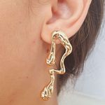 Brinco Folheado a Ouro 18K Glamour 