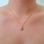 Colar Folheado a Ouro 18K Nossa Senhora Aparecida 