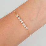Pulseira Folheada A Ouro 18K Pontos De Luz 