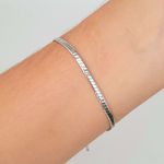 Pulseira Folheada A Prata 925 Detalhada 