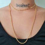 Colar Duplo Folheado a Ouro 18K Mini Elos 
