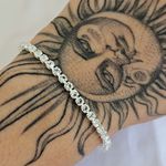 Pulseira Folheada A Prata 925 Com Zircônia 